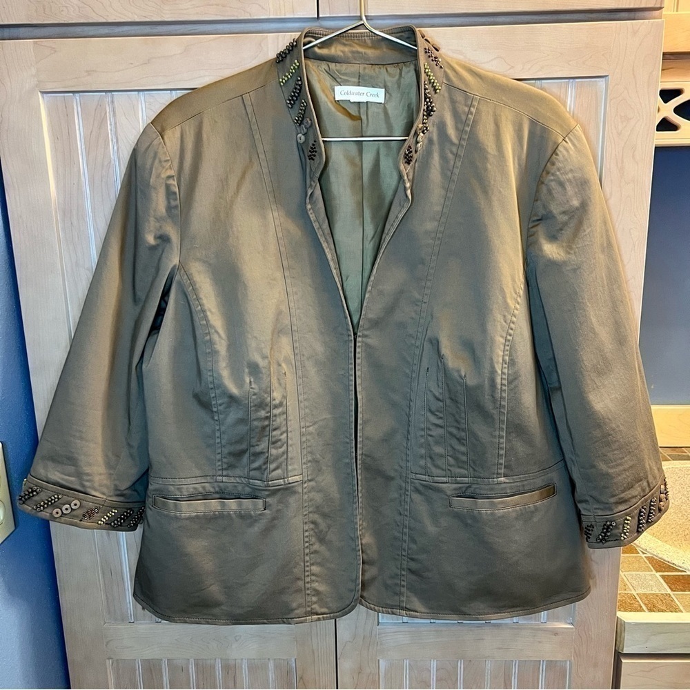 Coldwater Creek Tan and Brown Blazer